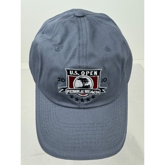 US Open 2010 Pebble Beach USGA Adjustable Baseball Cap Golf Hat Blue Gray OSFM - Picture 6 of 8